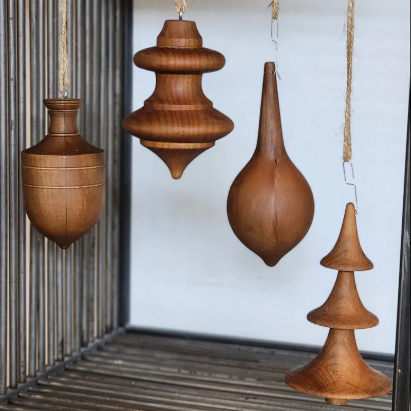 Set of wooden ornaments