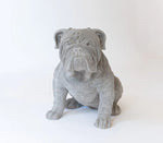 Life Size Bulldog Dog Sculpture
