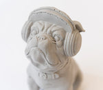 Dog Sculpture With Headphones