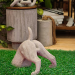 Escultura De Perro Enterrado Tamaño Real